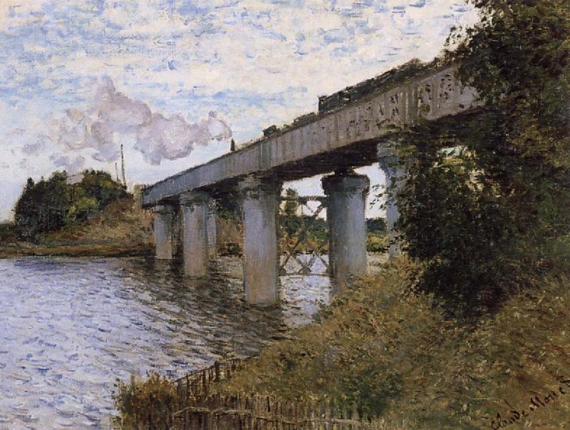 Claude Monet The Railway Bridge oil painting picture